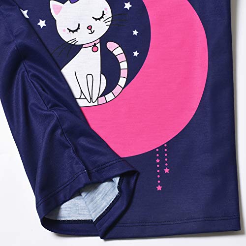 Childrenstar Cat Pajamas For Girls Kids Pj Sets Cotton Night Shirts,Size 8 9 #TOP4