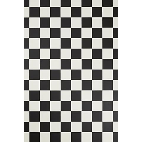 andiamo PVC Bodenbelag Schachbrettmuster Fliesenoptik Boden Fußboden Cover