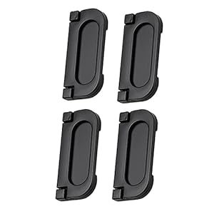 Kitandove 1052C Schwarze Einlassgriffe Set