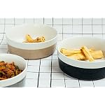 Waggo Dipper Ceramic Dog Bowl for Small and Large Breeds - Heavyweight and Durable Pet Food and Water Dish Crock, Dishwasher Safe, Modern (Vintage Grey, Medium) - Image 6