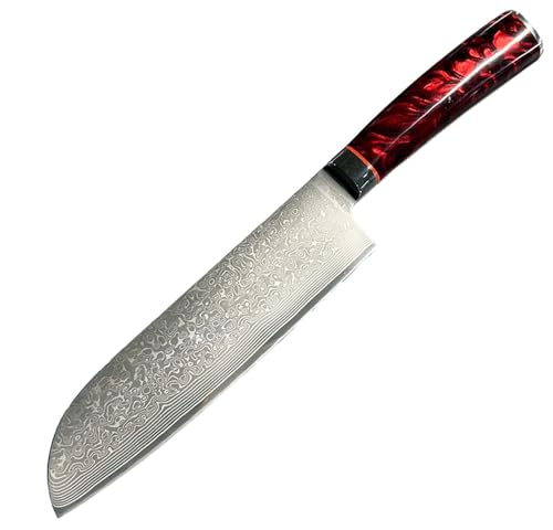 Grillfürst Santokumesser aus Damaststahl 18 cm - Damastmesser Küchenmesser, ultrascharfe Klinge für Fleisch, Fisch & Gemüse Grillfürst Santokumesser aus Damaststahl 18 cm - Damastmesser Küchenmesser, ultrascharfe Klinge für Fleisch, Fisch & Gemüse