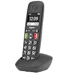 Gigaset E294 - DECT Telephone - Designed for the Elderly - Hearing Aid Compatibility - Large Display and Buttons, Titanium Grey [UK Version]