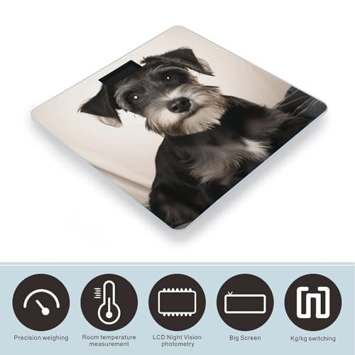 Báscula digital para baño con vidrio templado, 400 lb miniatura 3