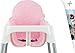 Janabebé Cushion for high Chair IKEA Antilop (Pink Sparkles)