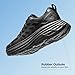 NORTIV 8 Women's Walking Shoes Cushion Running Tennis Shoes ActiveFloat Non-Slip Comfortable Breathable Workout Gym Sports Athletic Fashion Sneakers,Size 10,All Black,SNWS245W