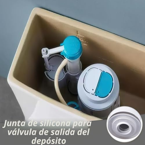 Miniatura 6 de 4 Juntas De Campana Elevadora Para Geberit N. 816.418.00.1 Para Cisterna, Junta De Repuesto Para Válvula De Repuesto, Compatible Con Cisternas Geberit, Junta Plana, Elevador, Anillo De Sellado Para