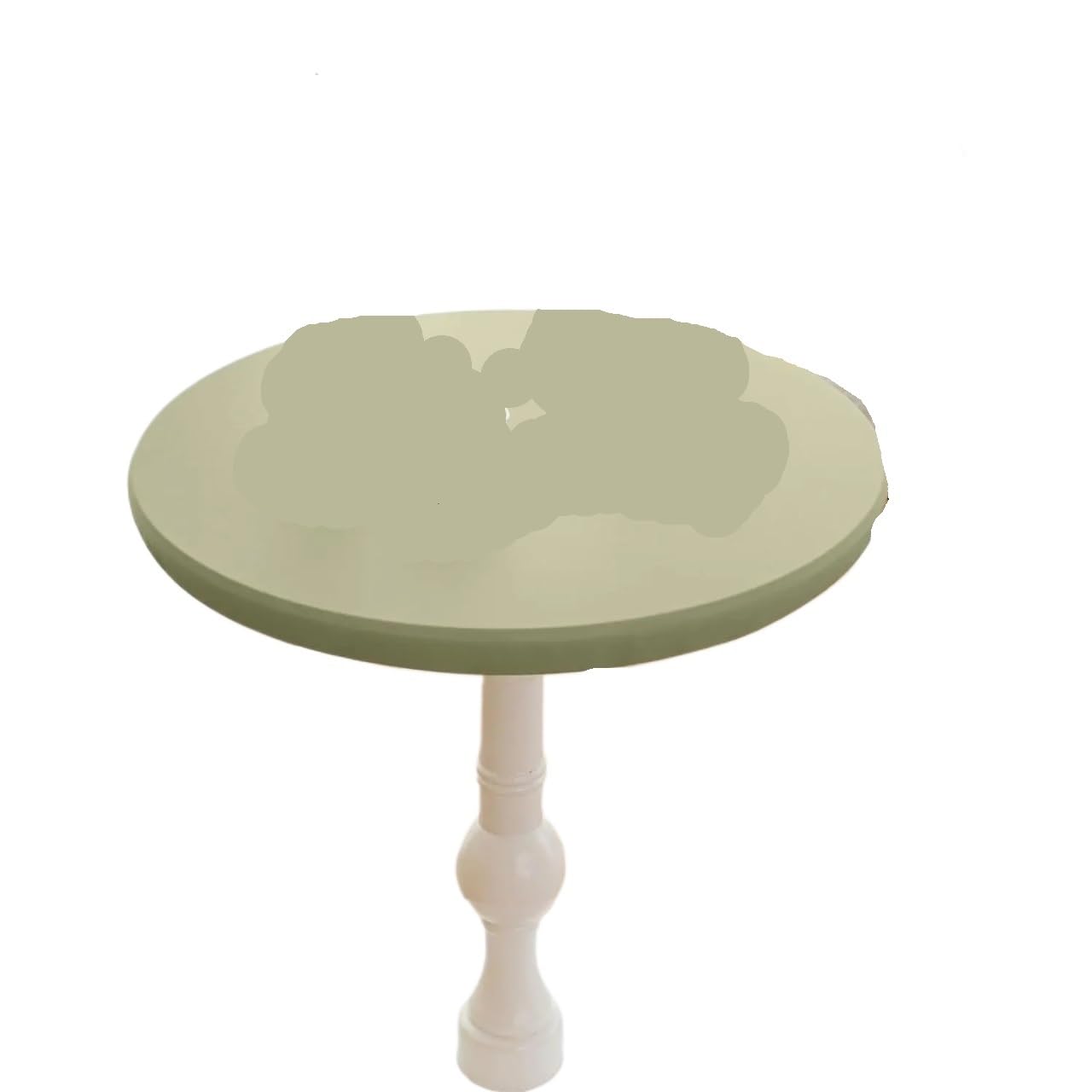 Nappe ronde facile à nettoyer en cuir synthétique anti-tache pour table basse de balcon