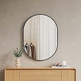 Design élégant et intemporel Avec son cadre noir raffiné, le Miroir ovale EMKE apporte une touche moderne et sophistiquée à votre salle de bain, chambre ou salon. Ce Miroir Décoratif s’intègre harmonieusement dans divers styles de décoration, offrant une solution esthétique et polyvalente.