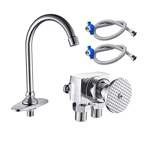 Grifo de pedal para cocina de restaurante y fregaderos industriales 2