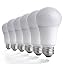 TCP New 60 Watt Equivalent 6-pack, A19 LED Light Bulbs, Non-Dimmable ...