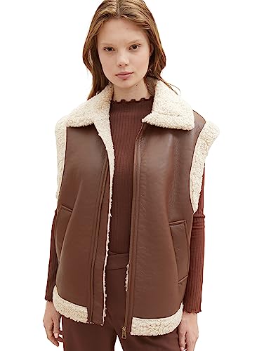 Chaleco sherling mujer ideal para paseos urbanos de otoño y entretiempo
