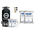 AKM Spotless Water System for Car Wash, DI Resin Pre-Filled, Quick Connectors, with 10L DI Resin Refill Pack