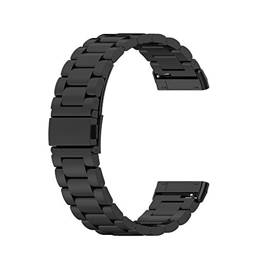 Compatible with Fitbit Versa 4 / Versa 3 / Sense 2 / Fitbit Sense Metal Bands Women Men, Stainless Steel Wristbands with Tools Solid Classic Durable Bracelets Straps for Versa 4 3 & Sense 2 Smartwatch (Black) by Turnwin - Image 4