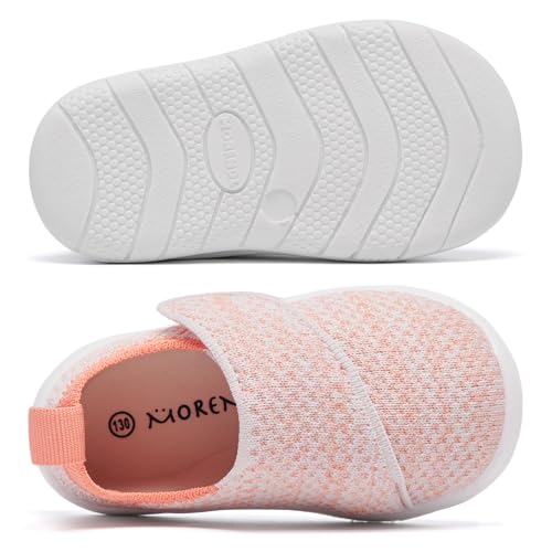 MORENDL Baby Sneakers Boys Girls First Walkers Shoes Lightweight Mesh Breathable Non-Slip Infant Shoes3