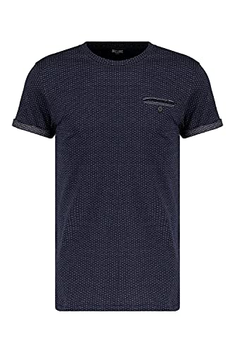 Deeluxe T-Shirt mit kleinen Motiven, Novel für Herren, marineblau, S