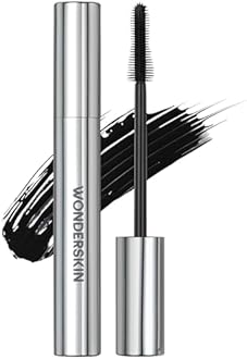 Wonderskin Mascara - Black Mascara for Volume, Length, and Curl - Lengthening, Volumizing & Smudge Proof Lash Makeup