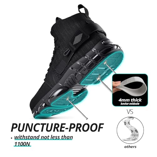 Image of SUADEX Steel Toe Boots for Men Women Indestructible Non Slip Comfortable Work Boot Safety Construction Shoes