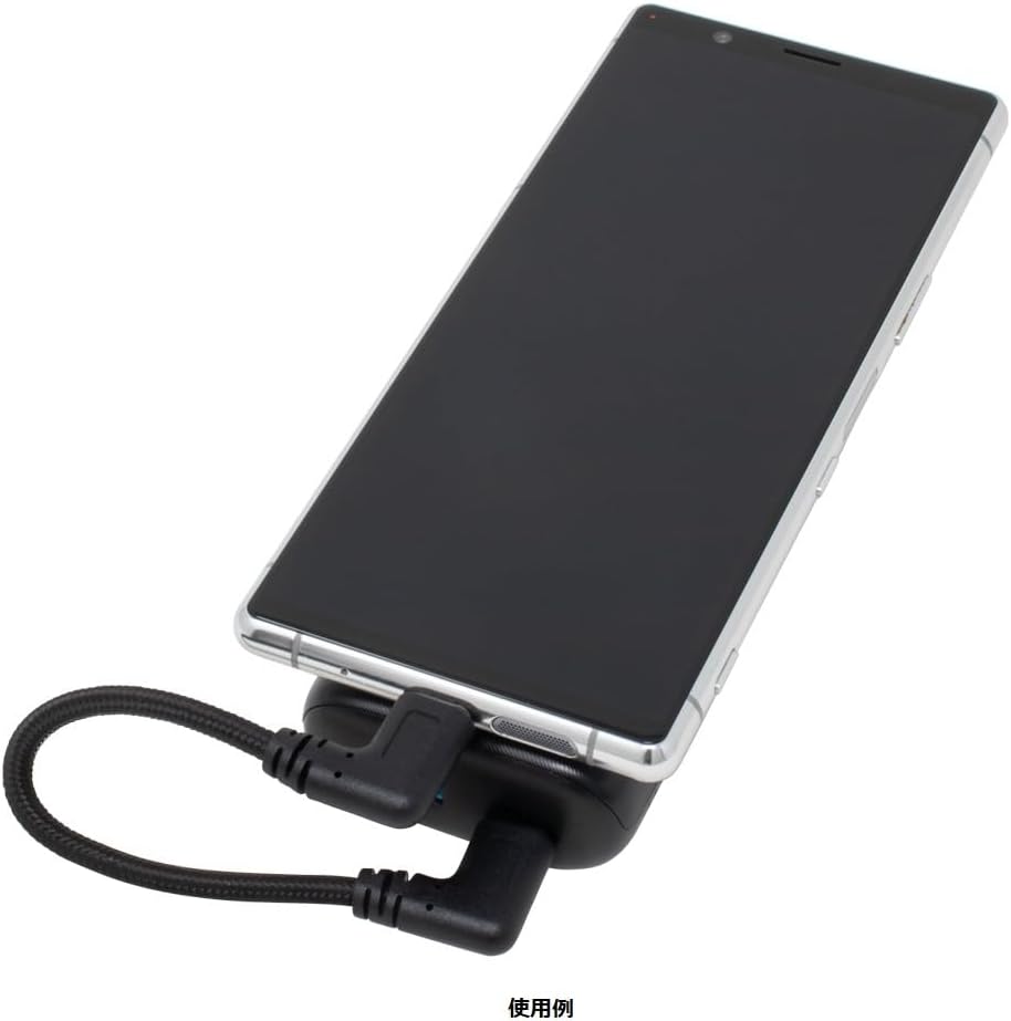 アイネックス(AINEX) INEX PD60W Compatible USB 2.0 Type C Cable, L Type C Cable, 5.9 inches (15 cm)
