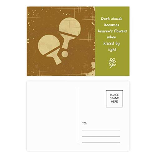 Cartes postales tennis de table jeu de 20 pièces pour cadeau aux passionnés