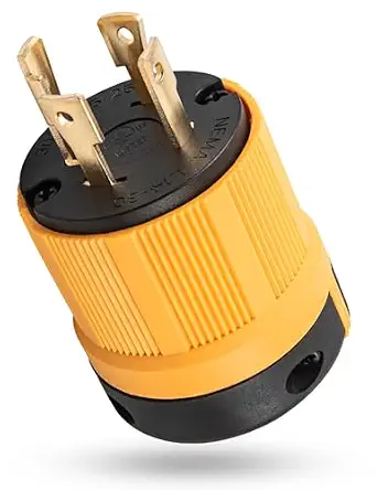MECMO 30Amp L14-30P Generator Locking Plug, Twist Lock 30 Amp 4 Prong Connector, 125/250 Volt, Heavy Duty