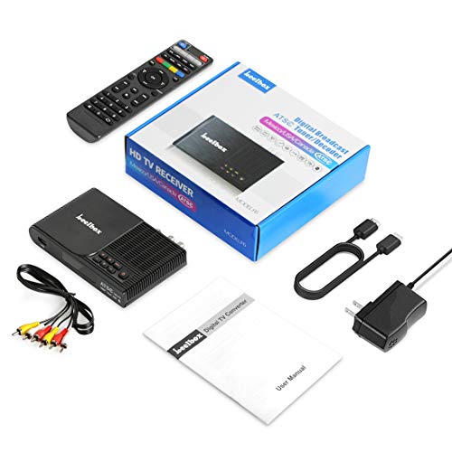 Digital Converter Box for Analog TV, HDTV Set Top Box for HD 1080P, ATSC Tuner with Recording PVR, Live TV Shows, USB Multimedia Playback, TV Tuner Function (2020 Update Version)