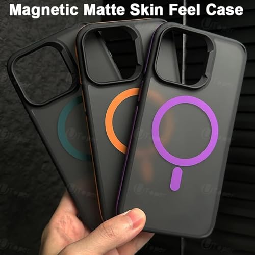Coque rigide élégante iPhone 13 Pro magnétique kaki chic - 7