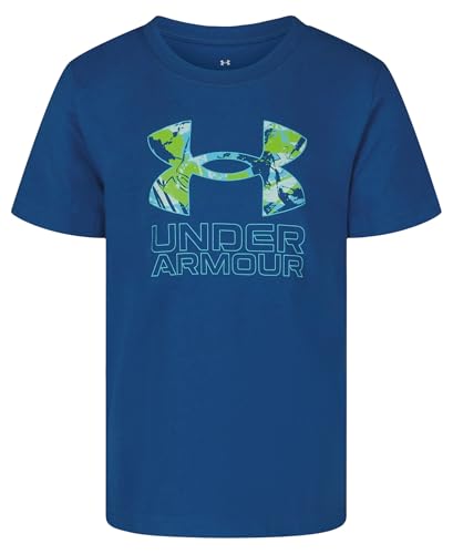 Image of Under Armour Boys Short Sleeve Core Graphic T-Shirt, Lightweight & Breathable, Relaxed Fit