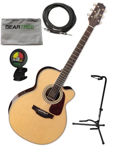 Takamine GN90CE ZC NEX Guitarra eléctrica acústica con bolsa de transporte, soporte, tela, C