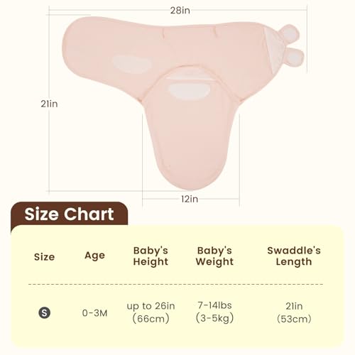 Image of PHF 100% Cotton Baby Swaddle Sleep Sacks for Newborn, 3 Pack Soft Breathable Baby Swaddle Sack 0-3 Months for Boys Girls, Easy Adjustable, Blanket Wrap, Newborn Essentials (Rainbow)