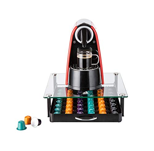 Flagship Pod Holder Drawer For Nespresso Capsule Holder Original Pod Holder Drawer Glass (42 Originalline Pods) #TOP2