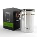 Large Coffee Canister - Beans Freshness Storage Solution - eBook & Scoop Included - Stainless Steel Coffee Container by SGCoffee