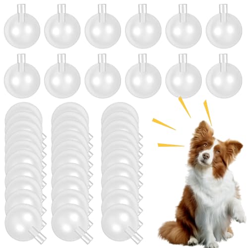 Xoeryoy Quietscher 50 Stück 27 mm Ersatz- Spielzeug- Quietscher, transparenter Geräuschmacher- Einsatz, rund, Reparatur für Hundespielzeug, Puppen, Babyspielzeug