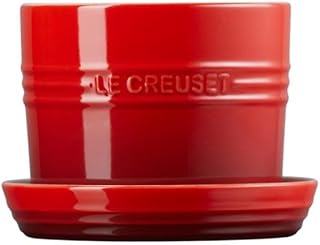 Vaso para Ervas com Bandeja 14 cm Vermelho Le Creuset