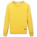CUNYI Boys V-Neck Pullover Cotton Knit Sweater, Gold Yellow, 120