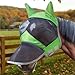 Prevent-Mosquito Horse Full Face Protection Mesh Mask with Nasal Cover Riding Equestrian Equipment for Horse(Black,S)