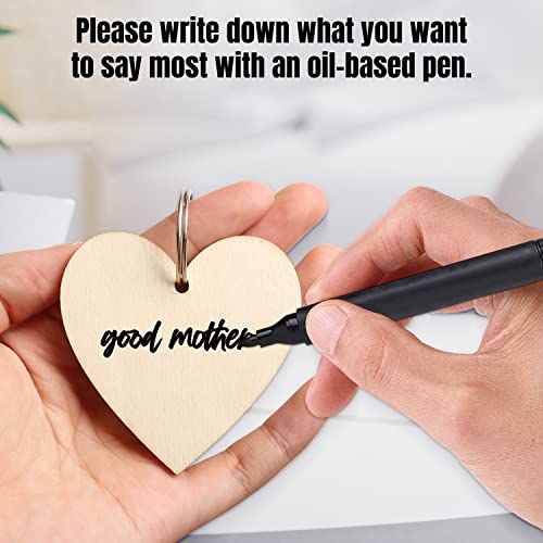 Best Mom Gifts Mothers Day Gifts - Mother Picture Frame Double Sided Display 4X6 Photo With Warm Heart Pendant For Mom Mother-In-Law, Mom Birthday Gifts Wood Mom Tabletop Picture Frame #TOP3