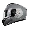 One by Camamoto | Casco Scooter e Moto Urban, Nardo Grey, Doppia Visiera, Interno Sfoderabile, Omologato ECE R22-06, Taglia XS (53-54 cm)