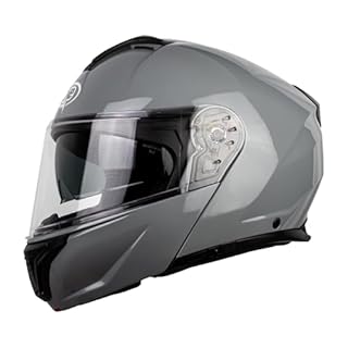 One by Camamoto | Casco Scooter e Moto Urban, Nardo Grey, Doppia Visiera, Interno Sfoderabile, Omologato ECE R22-06, Taglia XS (53-54 cm)
