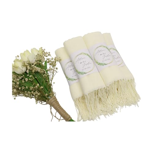 Product Image of the Personalized Women's Scarf Pashmina Shawls and Wraps for Evening Dress, Bridesmaid Wedding Bridal Shawls for Wedding Favors, Bridesmaid Gifts Evening Dress Shawl, Shawls for Evening Dresses (ivory)