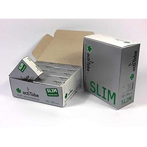 ActiTube SLIM, 1000 actieve koolstoffilter, 20 x 50 box, display, 7 mm, indraaifilter in Acti Tube Tune, filtertips…