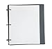 Five Star Flex Hybrid NoteBinder, 1 Inch Binder with Tabs, Notebook and 3 Ring Binder All-in-One, Black (72409)