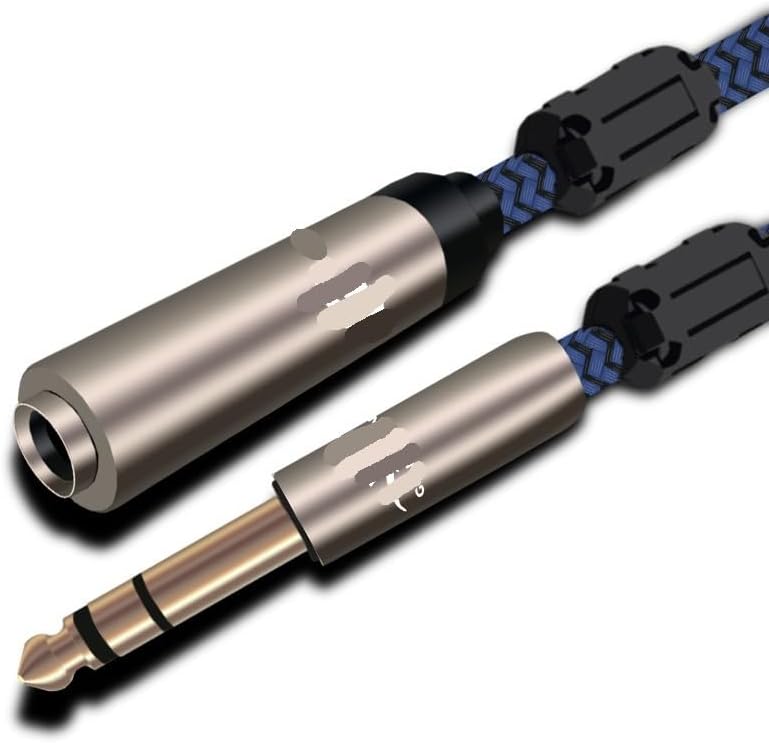 Audio Cable Stereo Male 6.35mm to 6.35mm Female Extension Cable 1/4" Jack(Red,8m)