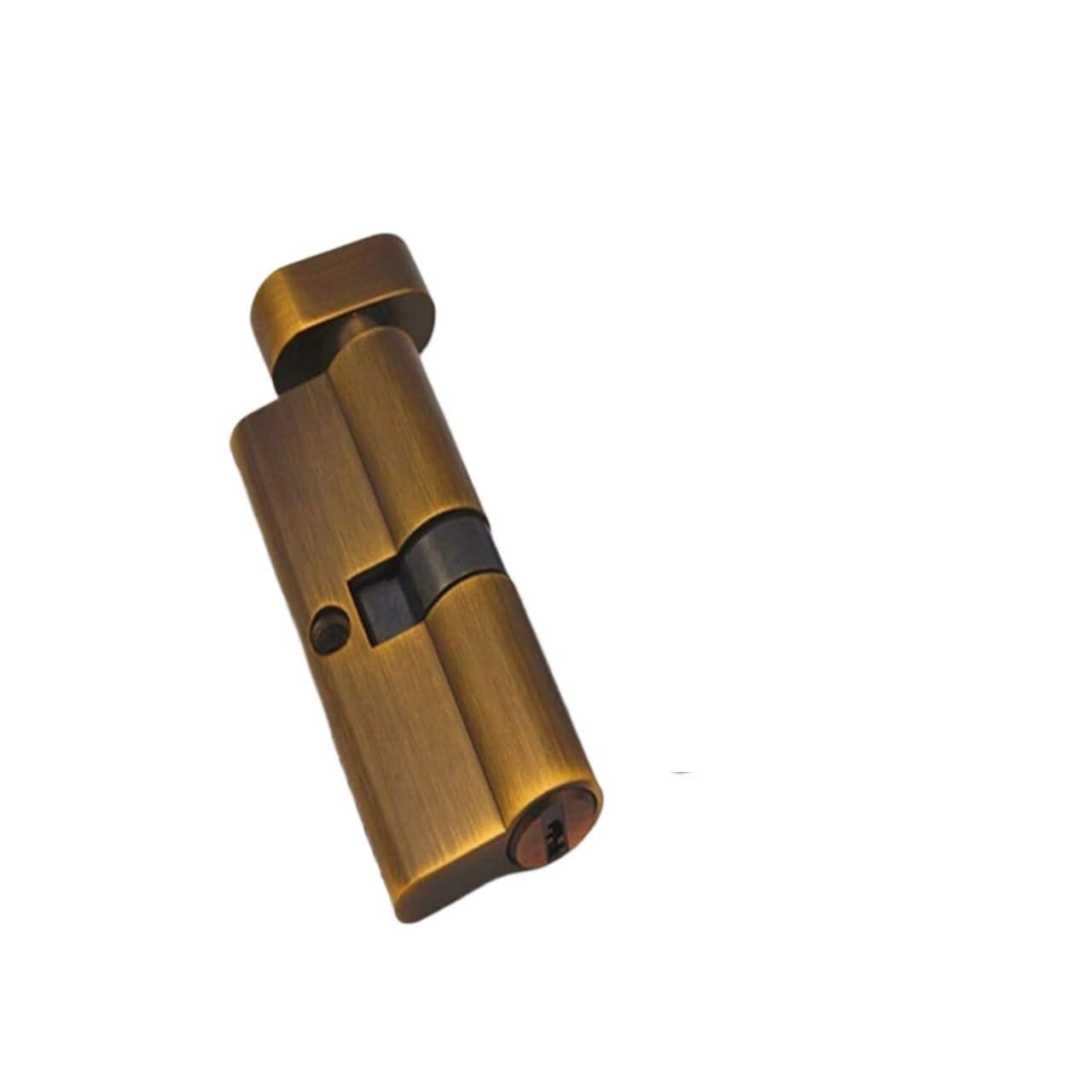 Cilindro de cerradura para puerta del hogar, seguridad de latón negro de 70 mm