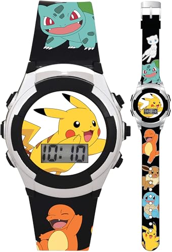 Accutime Kids Pokemon Digital LCD Quartz Watch for Boys, Girls, and Adults All Ages
