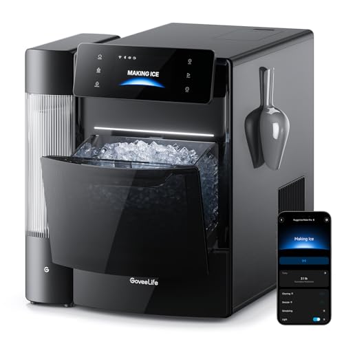 GoveeLife Smart Nugget Ice Maker Pro, 60lbs Daily, 6-Minute First