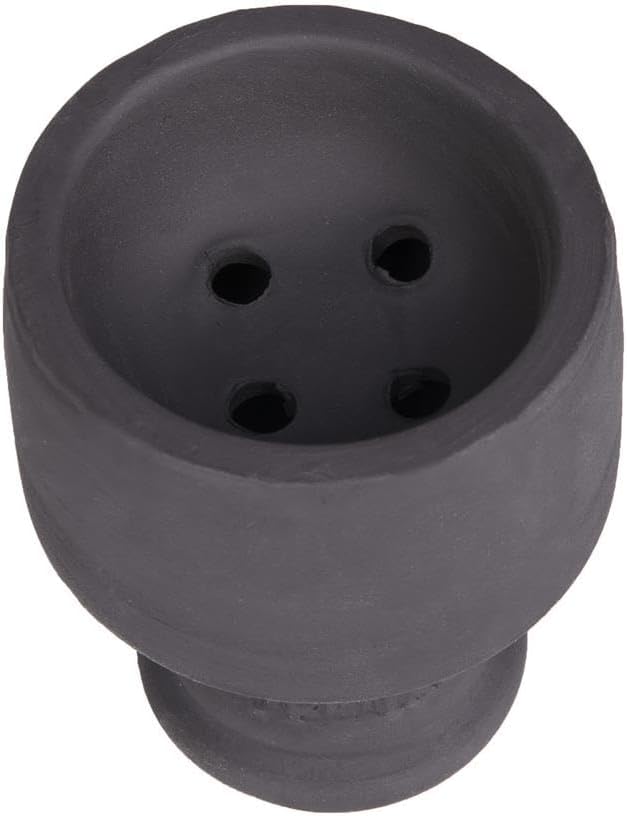 Amy Deluxe stone hookah shisha tobacco head with screen top set, ttst010 Silver