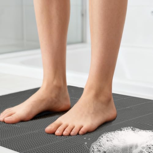 GOOFCXO Outdoor Indoor Anti-Slip Mat, Drainage Non Slip Mats Commercial Floor Mat Mesh Hollow Door Mat Roll for Swimming Pool Garage Restaurant Sauna SPA, 118.1 x 35.4 inches(300 x 90cm) by GOOFCXO - Image 6