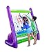 HearthSong Giant Inflatable Easy Clean Outdoor Easel Incl 4 Paints 4 Sponges Brush 62" LX38 Wx61 H Built-in Art Tray