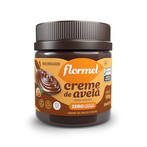 Creme de Avela com Cacau FLORMEL Zero Açúcar - 150 Gramas