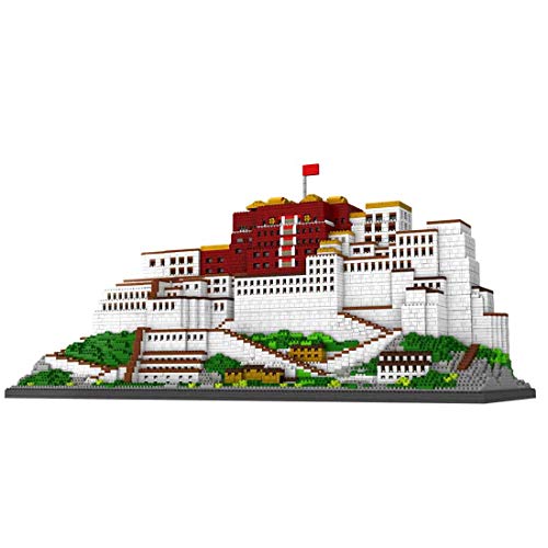 Goshfun 10000+Pcs Potala Palace Architecture Building Block Model Set, Diy Micro Mini Particle Educational Bricks Assembly Construction Toy #TOP5